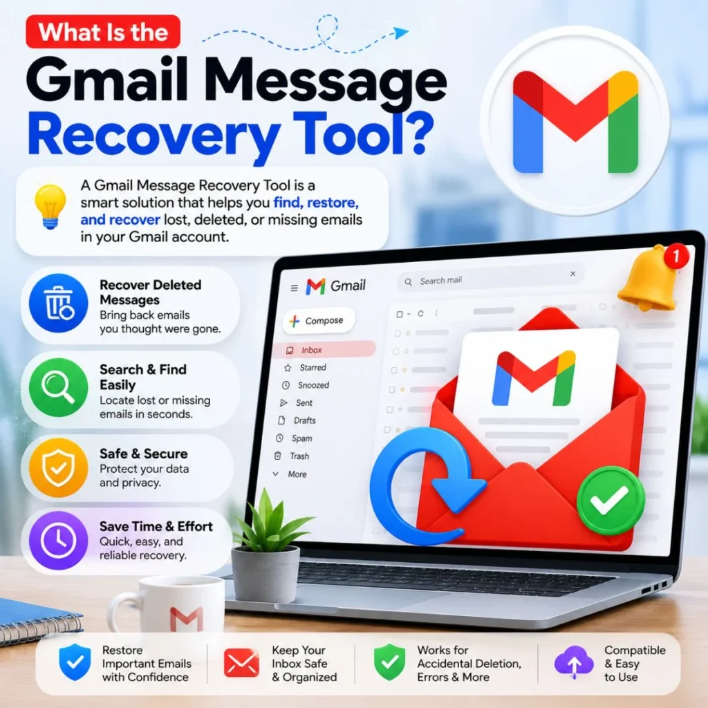 Gmail Message Recovery Tool for finding and restoring lost or deleted emails
