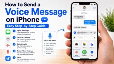 How to send a voice message on iPhone with easy step-by-step instructions and audio recording tips