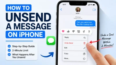 How to unsend a message on iPhone with the Undo Send option and 2-minute limit
