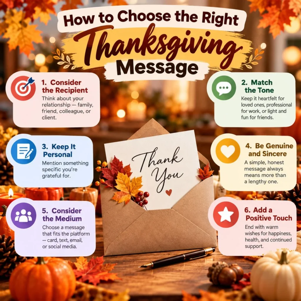 How to choose the right Thanksgiving message with heartfelt tips for family, friends, and colleagues