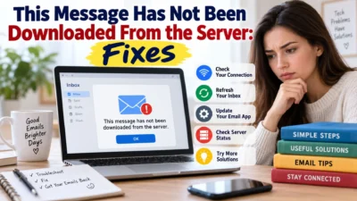This message has not been downloaded from the server error with email troubleshooting fixes