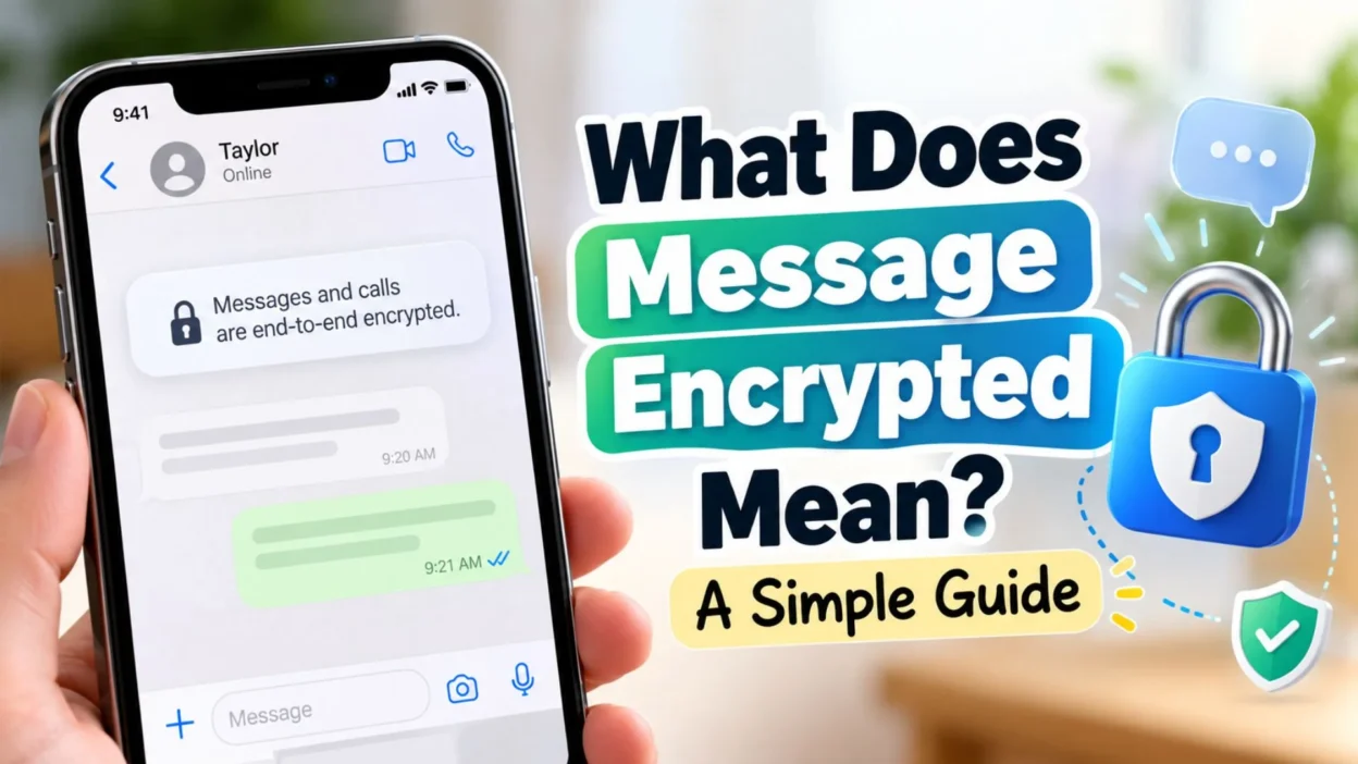 What does message encrypted mean? A simple guide to encrypted messaging and digital privacy