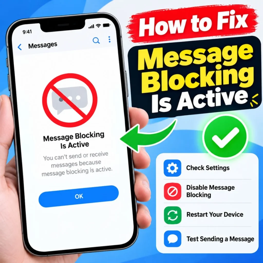 How to fix Message Blocking Is Active error on your phone with simple troubleshooting steps