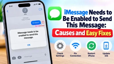 iMessage needs to be enabled to send this message error on iPhone with easy fixes